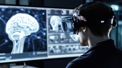 Poster - Exploring the Human Brain: A Researcher Immersed in Virtual Reality