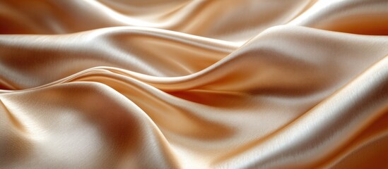Poster - Elegant golden silk texture for luxurious backgrounds suitable for weddings, events, and vintage-themed designs in a sepia-toned style.