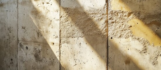 Poster - Textured concrete walls highlighting the natural beauty of sand and cement in architectural design and construction.