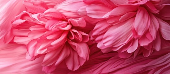 Wall Mural - fuchsia cosmos flowers macro background detailed close-up of vibrant petals and textures in a soft f