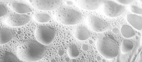 Aufkleber - Close-up of white Styrofoam texture with bubble pattern and subtle vignette effect for artistic and design use.