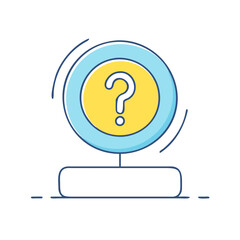 Poster - question mark on a help button icon, question mark on a help button vector illustration-question mark on a help button perfect for question mark on a help button logos and icons