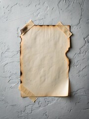 Poster - Vintage Paper Texture Attached to Wall for Business Presentation