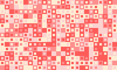 Fototapete - Colorful structured mosaic pattern, perfect for graphic textile designs, covers, or creative backgrounds with a touch of modern elegance.