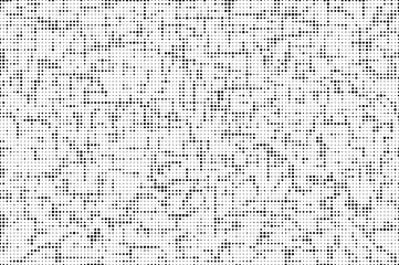 Poster - Black and white dotted halftone background.