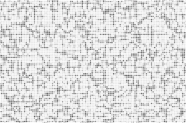 Fototapete - Grunge halftone vector print background. Retro pixelated backdrop. Vector illustration.