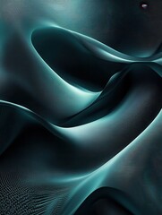 Poster - Abstract Teal and Black Texture