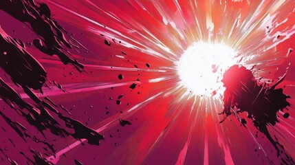 Wall Mural - energetic red background with intense motion effects and shading details