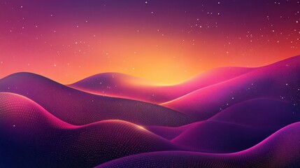 Wall Mural - layered halftone textures with smooth color transitions in a modern abstract style