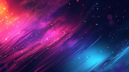 Wall Mural - futuristic streaks and fragmented shapes fading into space-inspired colors
