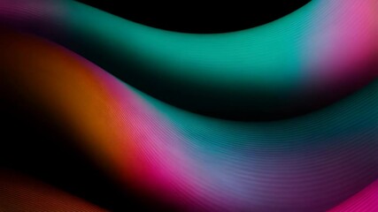 Wall Mural - Abstract flowing waves animation. Colorful, bright background for design