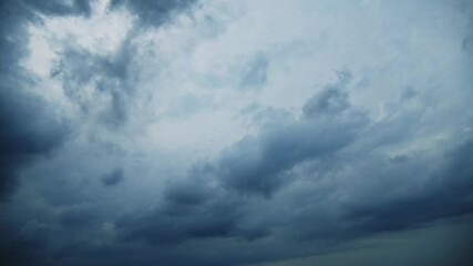 Wall Mural - time lapse of cloudy sky at overcast
