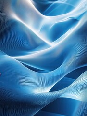 Aufkleber - Abstract digital blue ray background. 3D Rendering.