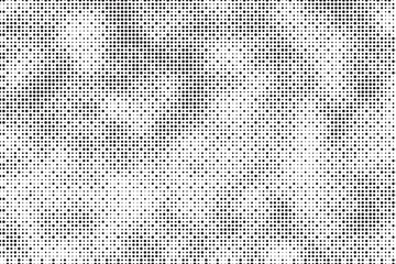Fototapete - Black and White Dots, Halftone effect. Gradient background. 