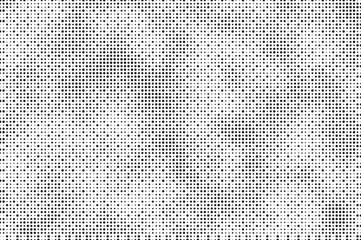 Fototapete - Black and White Dots, Halftone effect. Gradient background. 