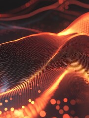 Poster - Creative forex chart backround with lines. Finance and trade concept. 3D Rendering