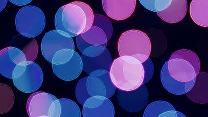 Aufkleber - Colorful blurred circle lights bokeh abstract background, festive and vibrant atmosphere concept