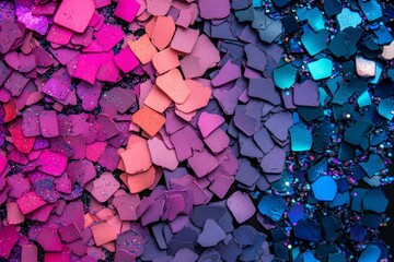 Poster - Spectrum abstract holographic background, a trendy colorful backdrop filled with shiny confetti dots. Ideal for creative design covers, CD covers, posters, books, printing, gift cards, fashion