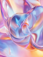 Poster - Abstract colorful liquid background with flowing, iridescent, and vibrant colors.