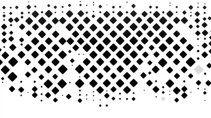 Poster - Dynamic Black Diamond Pattern on White Background, Modern and Abstract