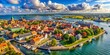 © prapatsorn - Denmark Map: Stunning Aerial View Highlighting Key Regions & Cities