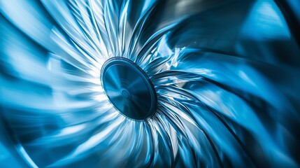 Poster - Close Up Shot of a Rapidly Spinning Fan Blades in Motion