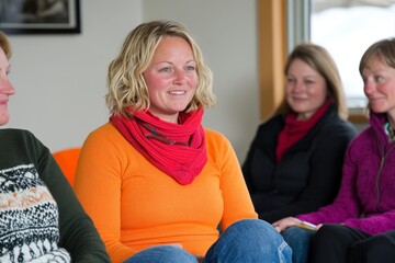 Poster - A focus group of participants discussing their experiences for a psychological research study