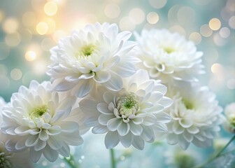 Elegant White Flower Invitation: Long Exposure Photography