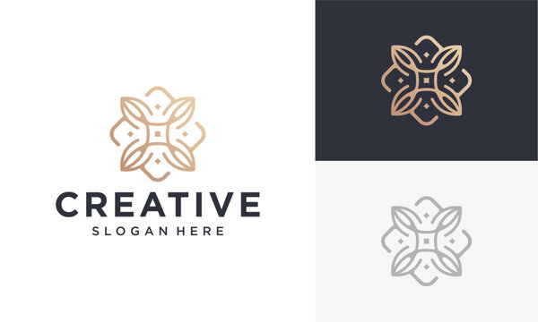 luxury boutique vector logo