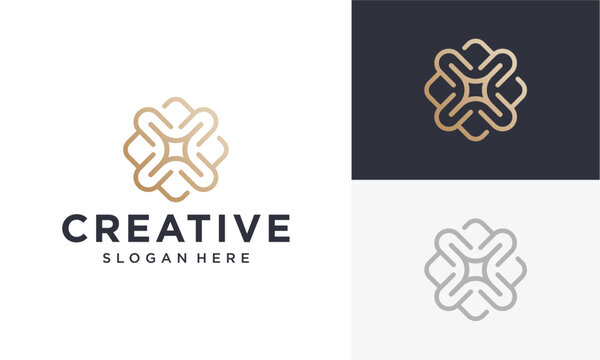 luxury boutique vector logo