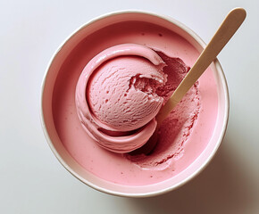 Canvas Print - strawberry ice cream