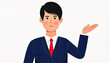 © Matuna - ビジネス、案内、スーツ、笑顔、オフィス、説明、仕事