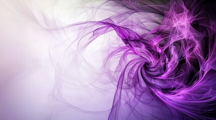 Poster - Dynamic motion of violet light swirling in abstract visuals artistic concept digital art ethereal environment