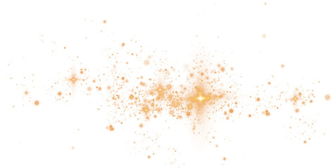 Wall Mural - glowing golden bokeh circles. christmas background. powder. magic shining gold dust. fine, shiny dus