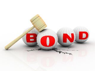 Poster - 3d rendering business bonds concept