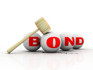 Poster - 3d rendering business bonds concept