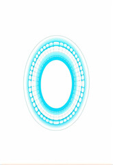 Wall Mural - A sense of technology according to the decorative artificial intelligence geometric round shape pattern