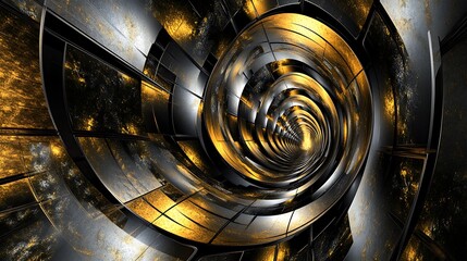 Poster - 3D rendering of abstract fractal background for creative design, art and entertainment