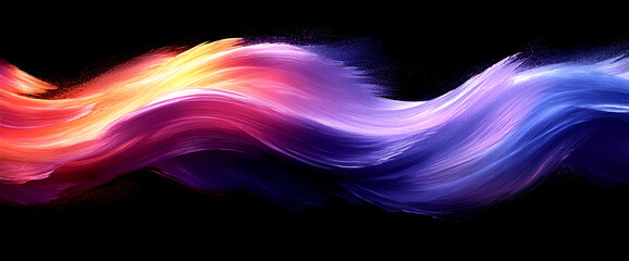 Poster - Abstract Colorful Flowing Wave Design