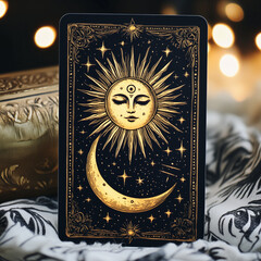 Wall Mural - illustration set of moon phases. different stages of moonlight activity in vintage engraving style. 