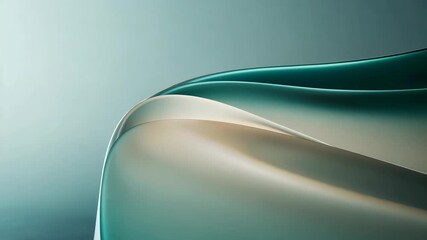 Poster - Graceful curves and soft hues blend in an elegant display of modern art capturing serenity and refinement in design. Generative AI