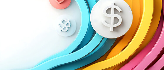 Poster - Financial growth concepts creative studio graphic design modern environment abstract view business innovation