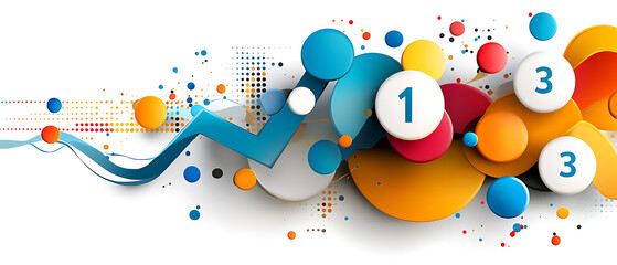 Poster - Dynamic colorful abstract design digital art creation modern graphics vibrant environment artistic viewpoint visual concept