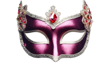 Aufkleber - A fun party mask with glitter and sequins, isolated on a empty plain background