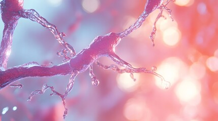 Leinwandbilder - Captivating icy branches covered in delicate crystal formations sparkle and glisten in the serene and tranquil winter wonderland