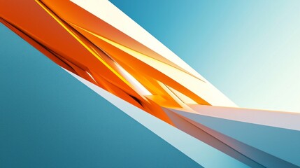 Aufkleber - Bold lines and vibrant colors converge in an abstract composition that embodies the essence of contemporary architecture, inspiring imagination and innovation