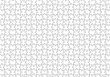 © Jennifer Ringhof - Seamless Blank Puzzle Pieces Repeating Pattern Swatch Jigsaw Vector Strokes Background Overlay Black and White