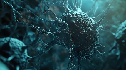 Poster - Captivating Microscopic Patterns Reveal the Hidden Beauty of the Microcosm  This image showcases the intricate and mesmerizing structures found within the microscopic world