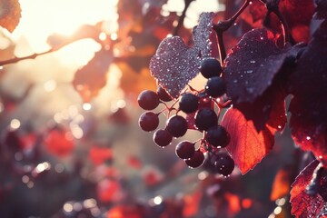 Poster - Close-up of berries on tree