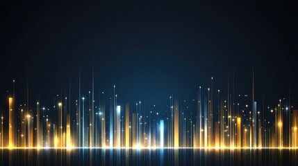 Poster - abstract representation of a sound wave showcases colorful spectrum patterns in red and purple again